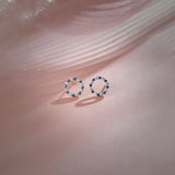 Circular Diamond Earrings, 14K Solid Gold, 1/4 ct Lab Grown Diamond-2