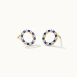 Circular Diamond Earrings, 14K Solid Gold, 1/4 ct Lab Grown Diamond-1