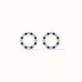 Circular Diamond Earrings, 14K Solid Gold, 1/4 ct Lab Grown Diamond-6