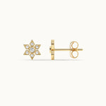 Narcissus Small Diamond Earrings, 14K Gold Vermeil, 1/5 ct Lab Grown Diamond-7