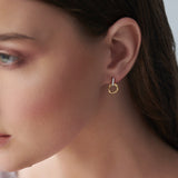 Twisted Round Diamond Earrings, 14K Gold Vermeil, 1/20 ct Lab Grown Diamond-5