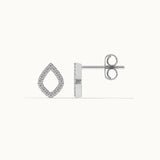 Petal Co Diamond Earrings, Sterling Silver, 1/5 ct Lab Grown Diamond-6