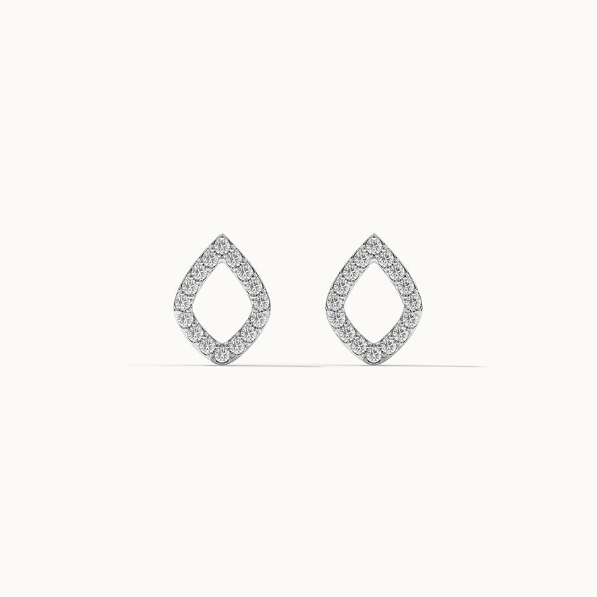 Petal Co Diamond Earrings, Sterling Silver, 1/5 ct Lab Grown Diamond-7