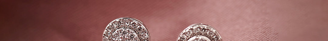 Cluster Halo Diamond Earrings, Sterling Silver, 3/8 ct Lab Grown Diamond-1