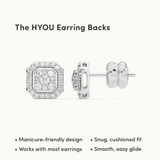 Octa Cluster Diamond Earrings