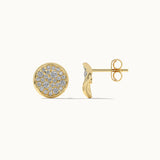 Wave Cluster Diamond Earrings, 14K Gold Vermeil, 5/8 ct Lab Grown Diamond-6