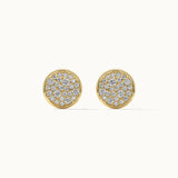Wave Cluster Diamond Earrings