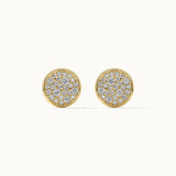 Wave Cluster Diamond Earrings, 14K Gold Vermeil, 5/8 ct Lab Grown Diamond-7