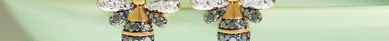 Bumblebee Diamond Earrings