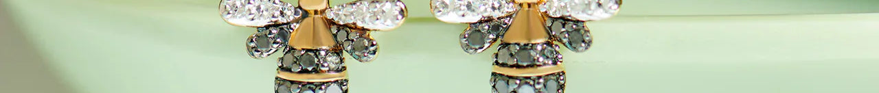 Bumblebee Diamond Earrings