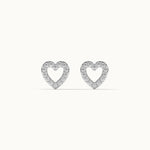 Heart Co Diamond Earrings, Sterling Silver, 1/5 ct Lab Grown Diamond-7