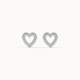 Heart Co Diamond Earrings, Sterling Silver, 1/5 ct Lab Grown Diamond-7
