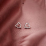 Heart Co Diamond Earrings, 14K Solid Gold, 1/5 ct Lab Grown Diamond-1