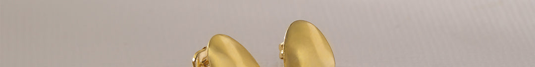 Small Gold Pebble Studs, 10K Solid Gold-1