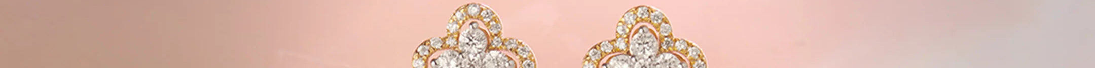 Elegant Clover Diamond Earrings