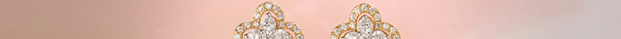 Elegant Clover Diamond Earrings