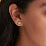 Elegant Clover Diamond Earrings