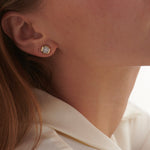 Octa Diamond Earrings, 14K Solid Gold, 3/8 ct Lab Grown Diamond-4
