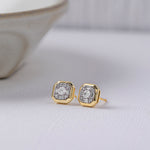 Octa Diamond Earrings, 14K Gold Vermeil, 3/8 ct Lab Grown Diamond-5