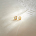 Elegant Octa Cluster Diamond Earrings, 14K Solid Gold, 1/2 ct Lab Grown Diamond-1