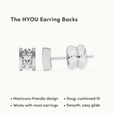 Petite Square Diamond Earrings
