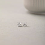 North Star Baguette Diamond Earrings, Sterling Silver, 1/4 ct Lab Grown Diamond-5