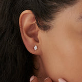 Kite Diamond Earrings, 14K Gold Vermeil, 1/4 ct Lab Grown Diamond-4