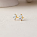 Kite Diamond Earrings, 14K Gold Vermeil, 1/4 ct Lab Grown Diamond-3