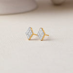 Kite Diamond Earrings, 14K Solid Gold, 1/4 ct Lab Grown Diamond-3
