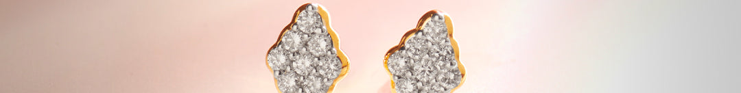 Kite Diamond Earrings, 14K Gold Vermeil, 1/4 ct Lab Grown Diamond-1