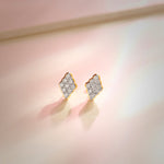 Kite Diamond Earrings, 14K Solid Gold, 1/4 ct Lab Grown Diamond-1