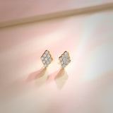 Kite Diamond Earrings, 14K Solid Gold, 1/4 ct Lab Grown Diamond-1