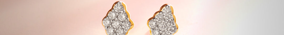 Kite Diamond Earrings, 14K Gold Vermeil, 1/4 ct Lab Grown Diamond-1