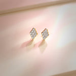 Kite Diamond Earrings, 14K Solid Gold, 1/4 ct Lab Grown Diamond-5