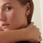 Spade Diamond Earrings, 14K Solid Gold, 1/3 ct Lab Grown Diamond-2