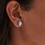 Deco Diamond Earrings, 14K Solid Gold, 5/8 ct Lab Grown Diamond-2