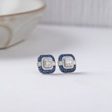Deco Diamond Earrings, 14K Solid Gold, 5/8 ct Lab Grown Diamond-5