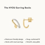 Folded Diamond Earrings