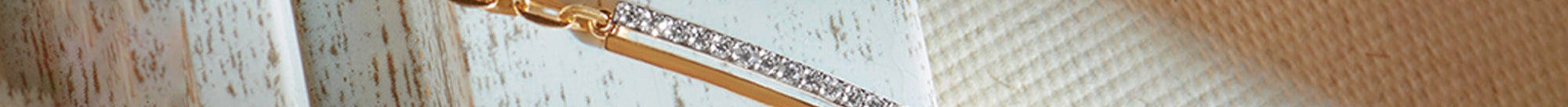 Bar Diamond Chain Bracelet, 14K Gold Vermeil, 1/5 ct Lab Grown Diamond-1