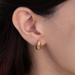 Teardrop Studs, 14K Gold Vermeil-2