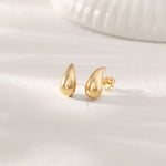 Teardrop Studs, 14K Gold Vermeil-1