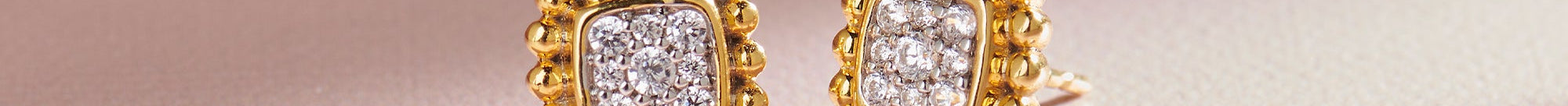 Beaded Halo Studs, 14K Gold Vermeil, 1/5 ct Lab Grown Diamond-1