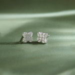 Blooming Diamond Studs, Sterling Silver, 7/8 ct Lab Grown Diamond-1