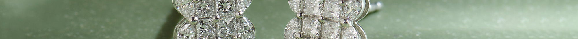 Blooming Diamond Studs, 14K Solid Gold, 7/8 ct Lab Grown Diamond-1
