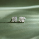 Blooming Diamond Studs, 14K Solid Gold, 7/8 ct Lab Grown Diamond-1