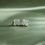 Blooming Diamond Studs, Sterling Silver, 7/8 ct Lab Grown Diamond-1