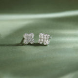 Blooming Diamond Studs, Sterling Silver, 7/8 ct Lab Grown Diamond-1