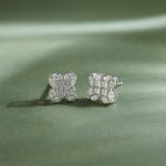Blooming Diamond Studs, Sterling Silver, 7/8 ct Lab Grown Diamond-6