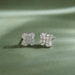 Blooming Diamond Studs, 14K Solid Gold, 7/8 ct Lab Grown Diamond-6