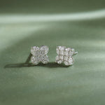 Blooming Diamond Studs, Sterling Silver, 7/8 ct Lab Grown Diamond-6